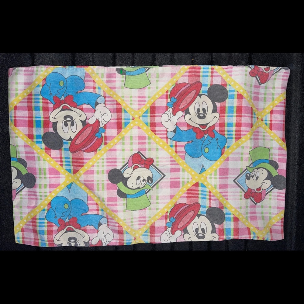Disney Mickey Mouse Pillow Case Vintage